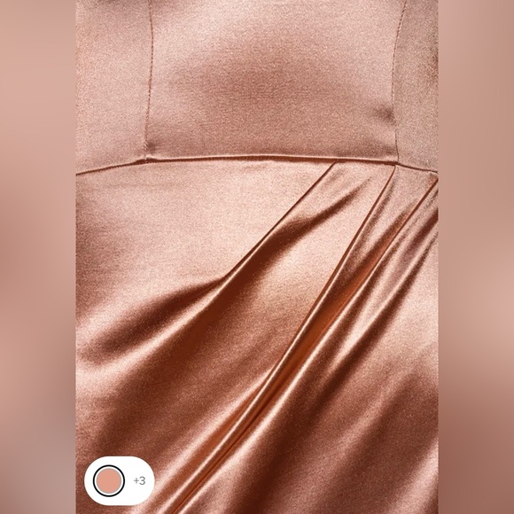 💕NWT💕 Lulu’s Size: , Mauve, Satin Bodycon Dress - Picture 3 of 3